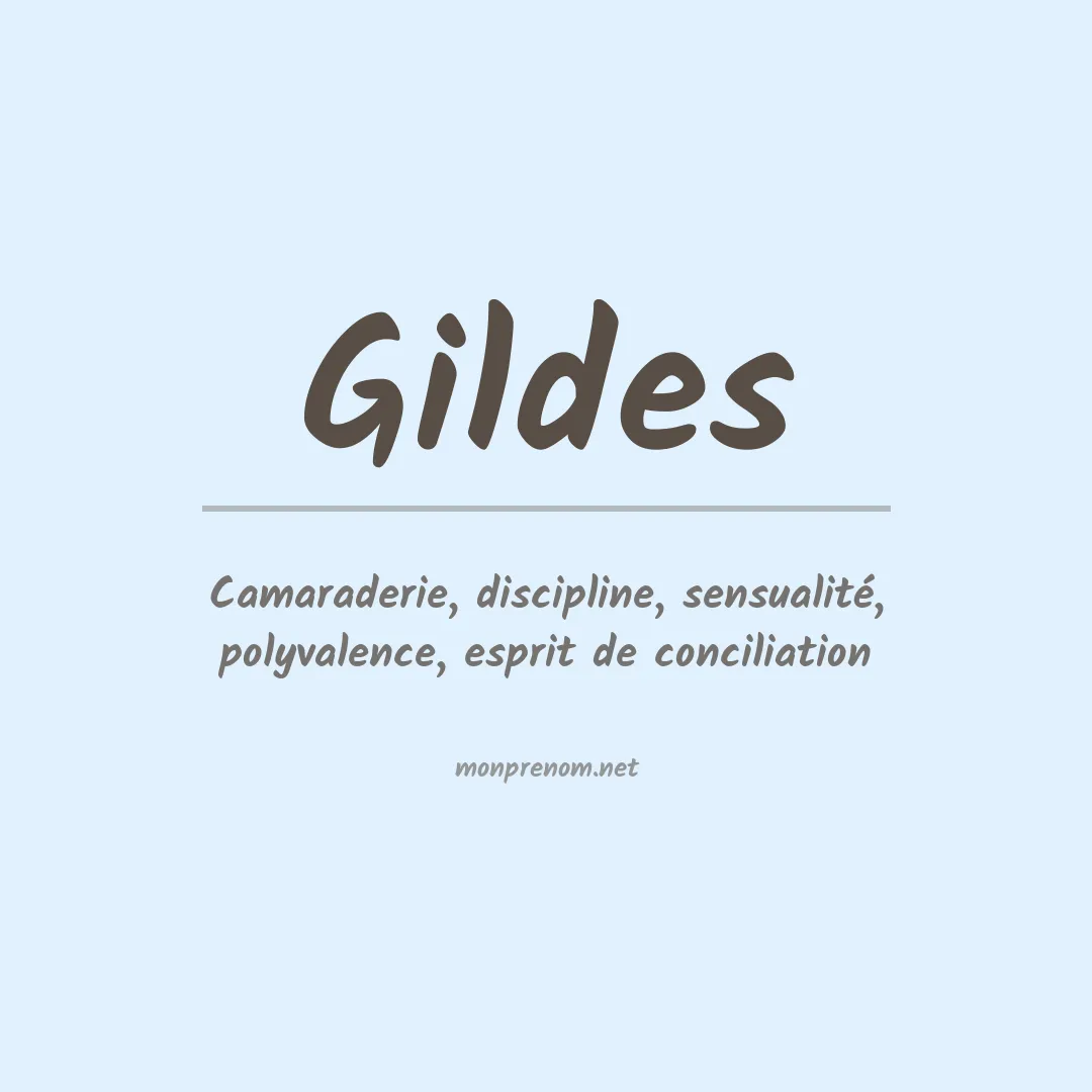 Signification du Prénom Gildes Signification du Prénom Gildes