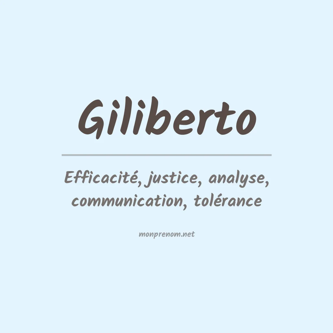 Signification du Prénom Giliberto