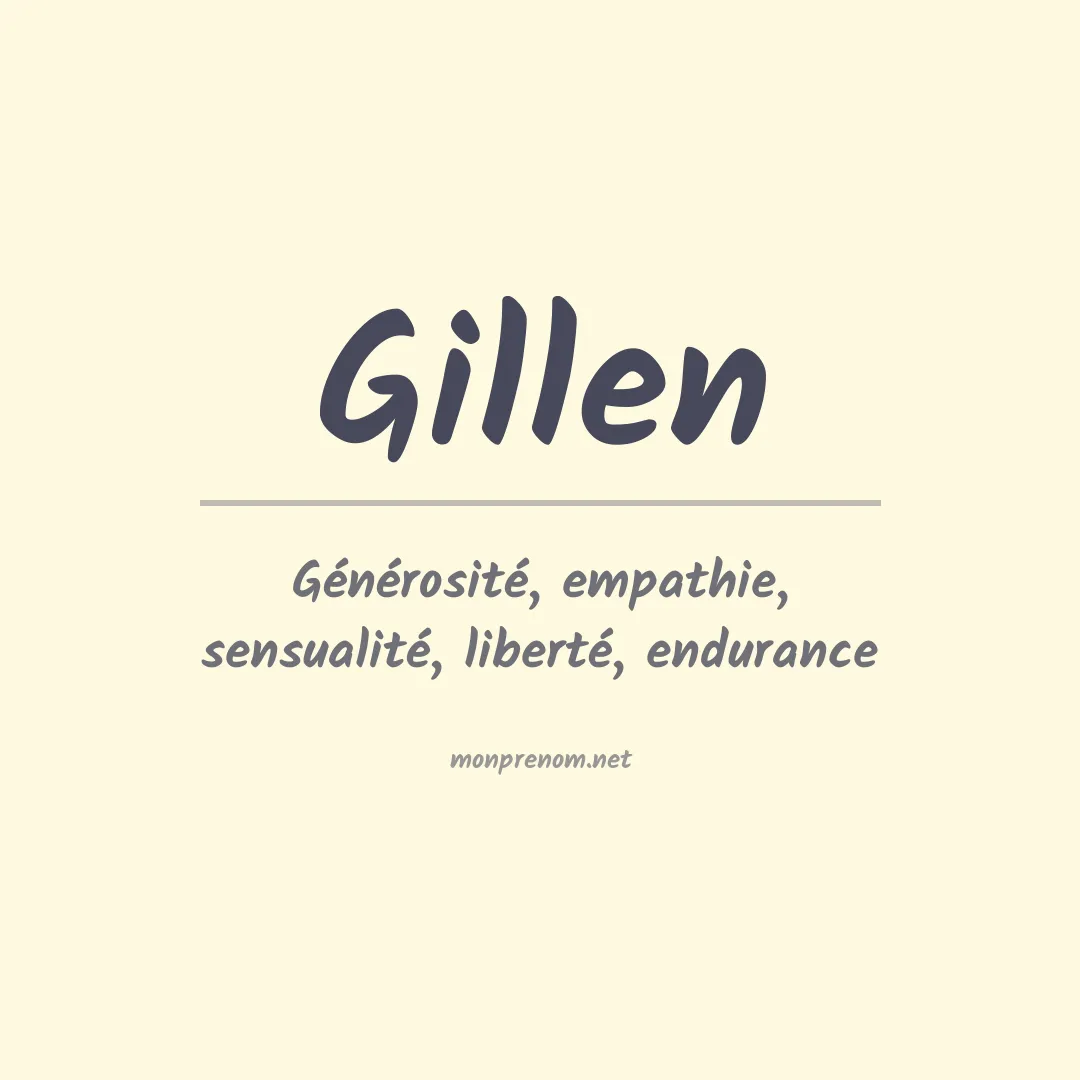 Signification du Prénom Gillen