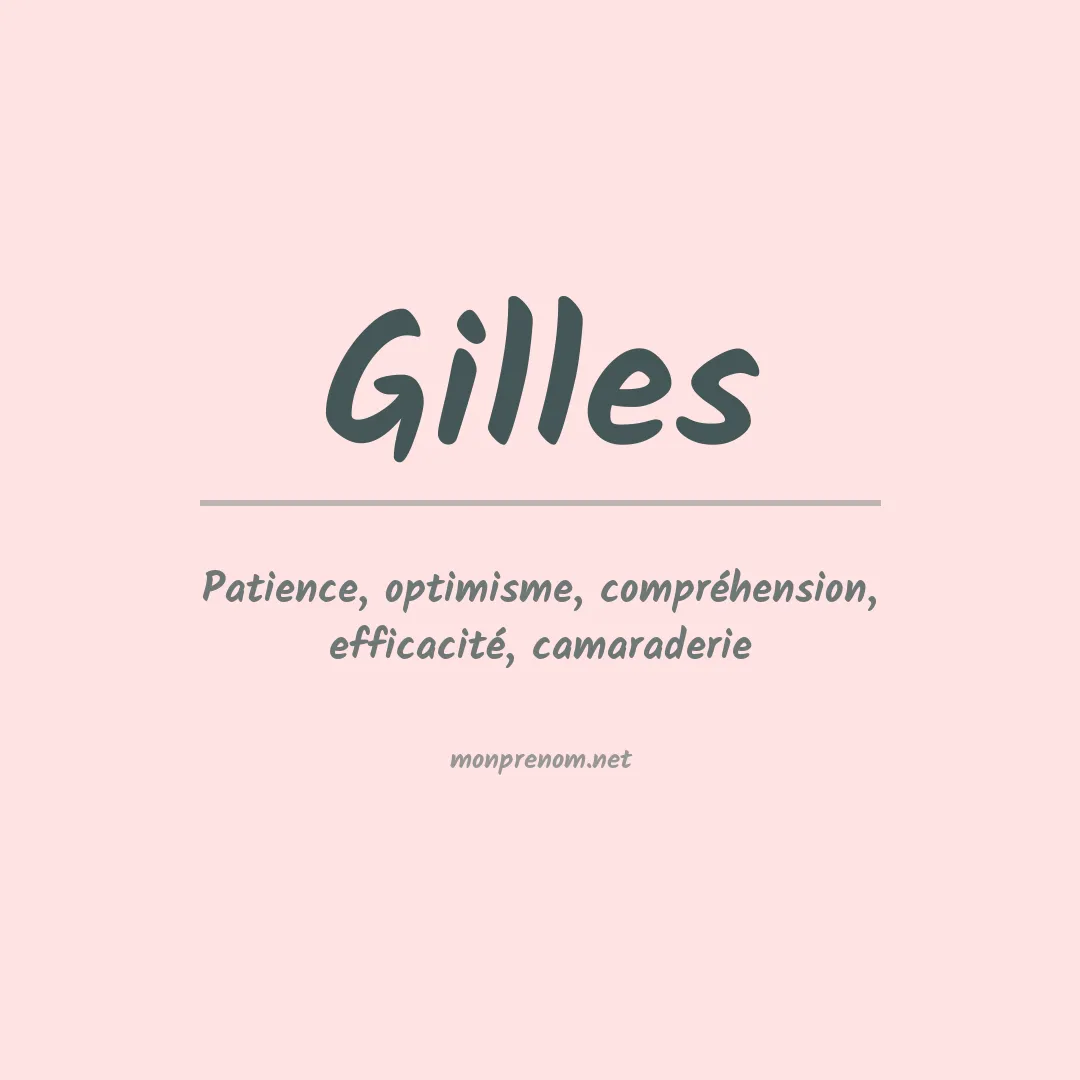 Signification du Prénom Gilles