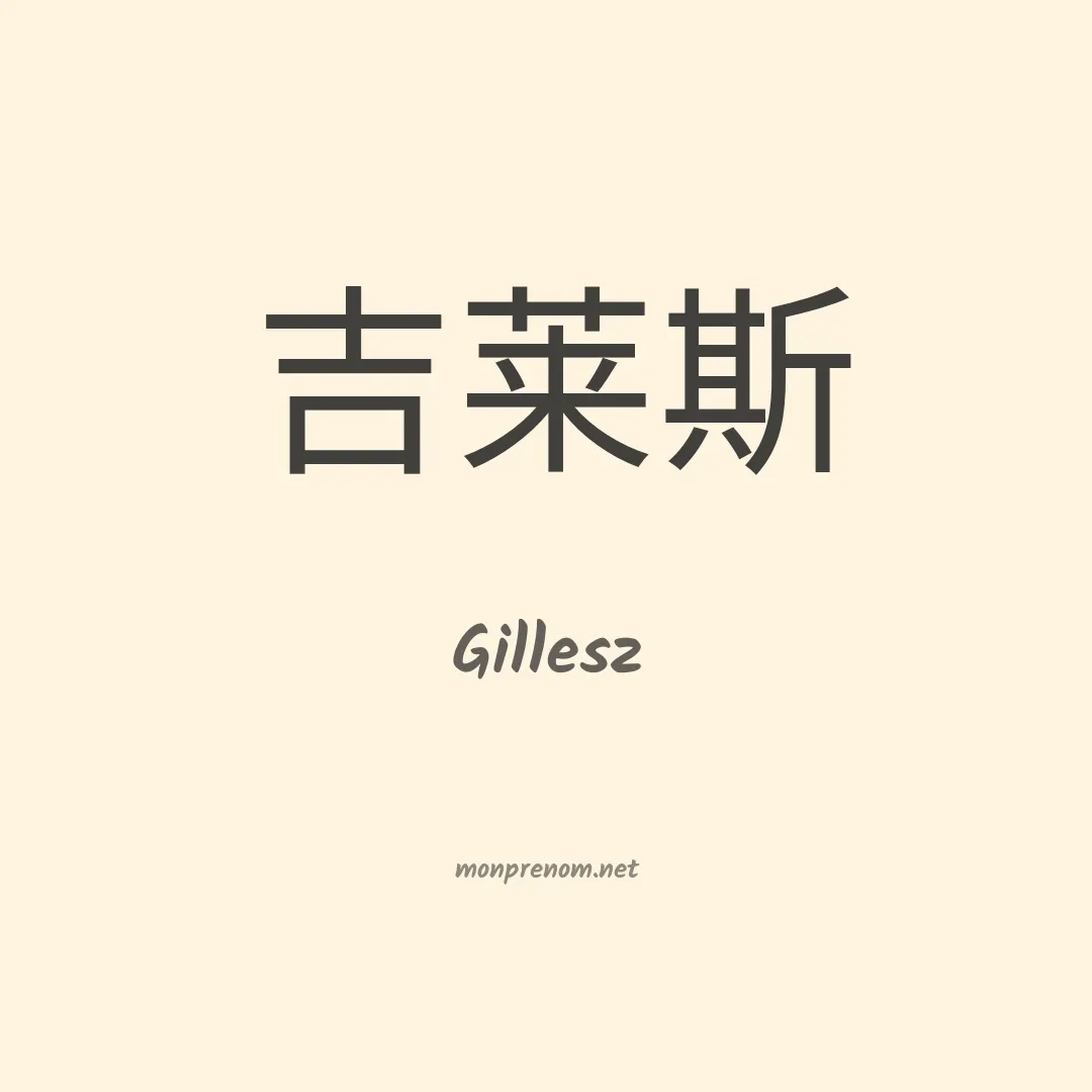 Gillesz en chino