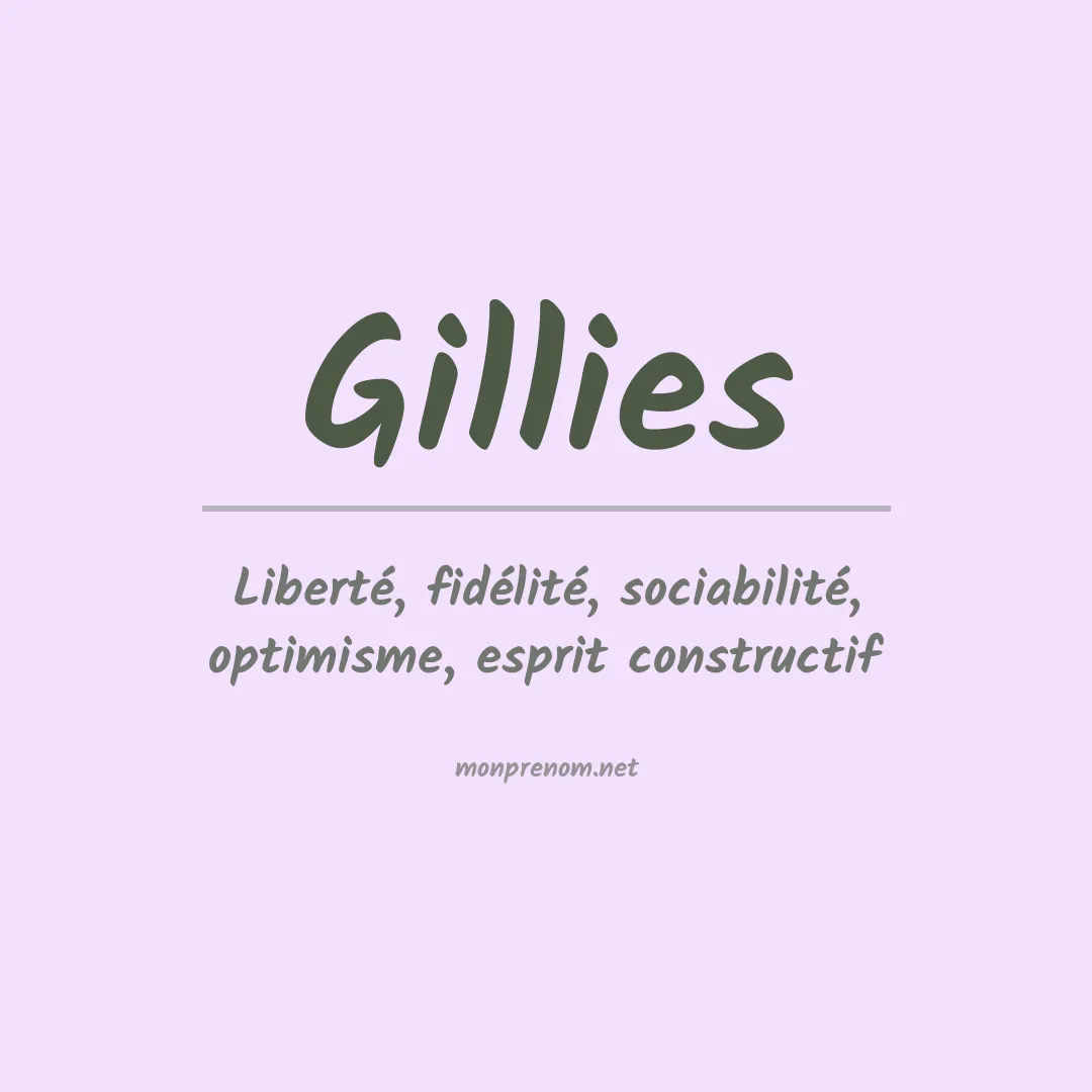 Signification du Prénom Gillies