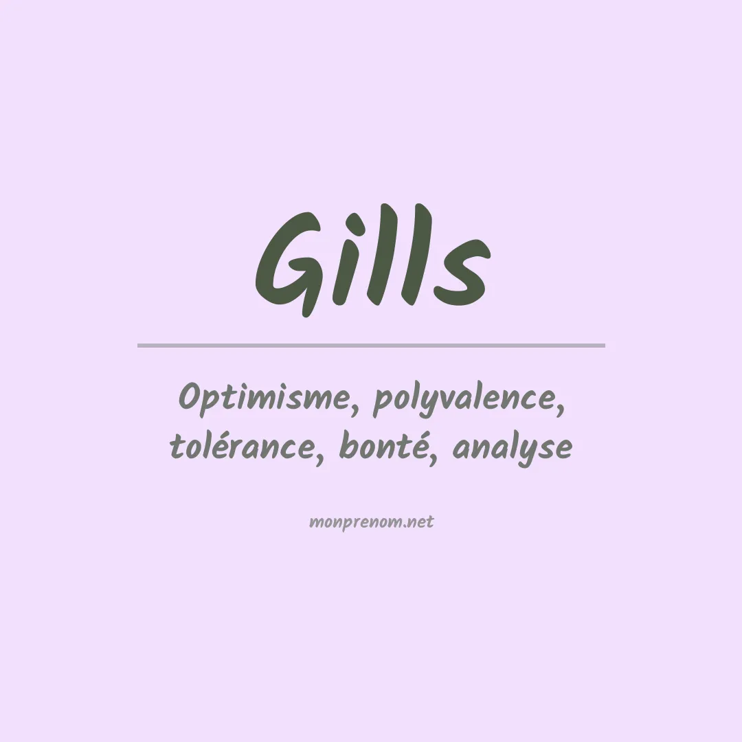 Signification du Prénom Gills