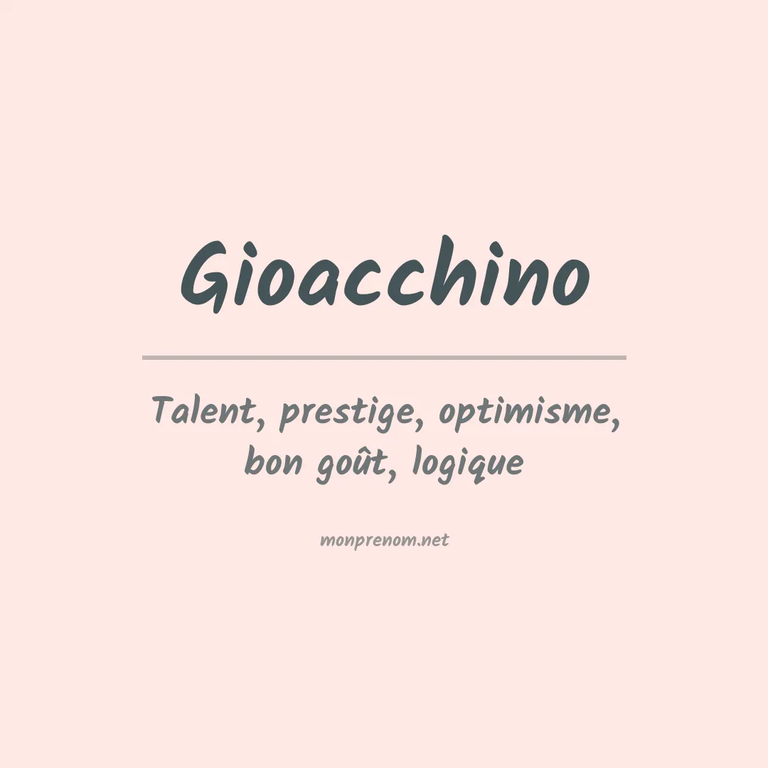 Signification du Prénom Gioacchino Signification du Prénom Gioacchino