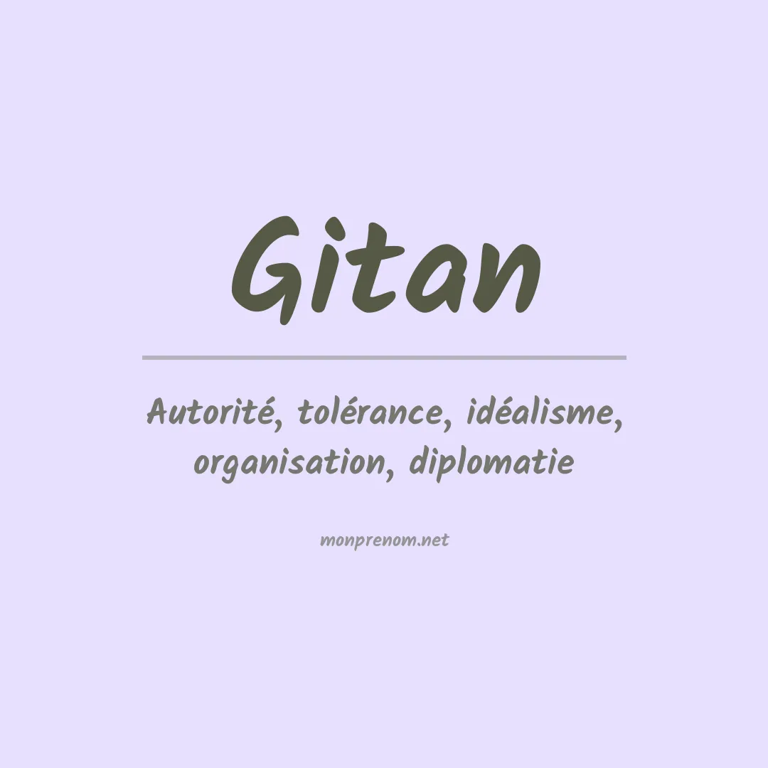 Signification du Prénom Gitan