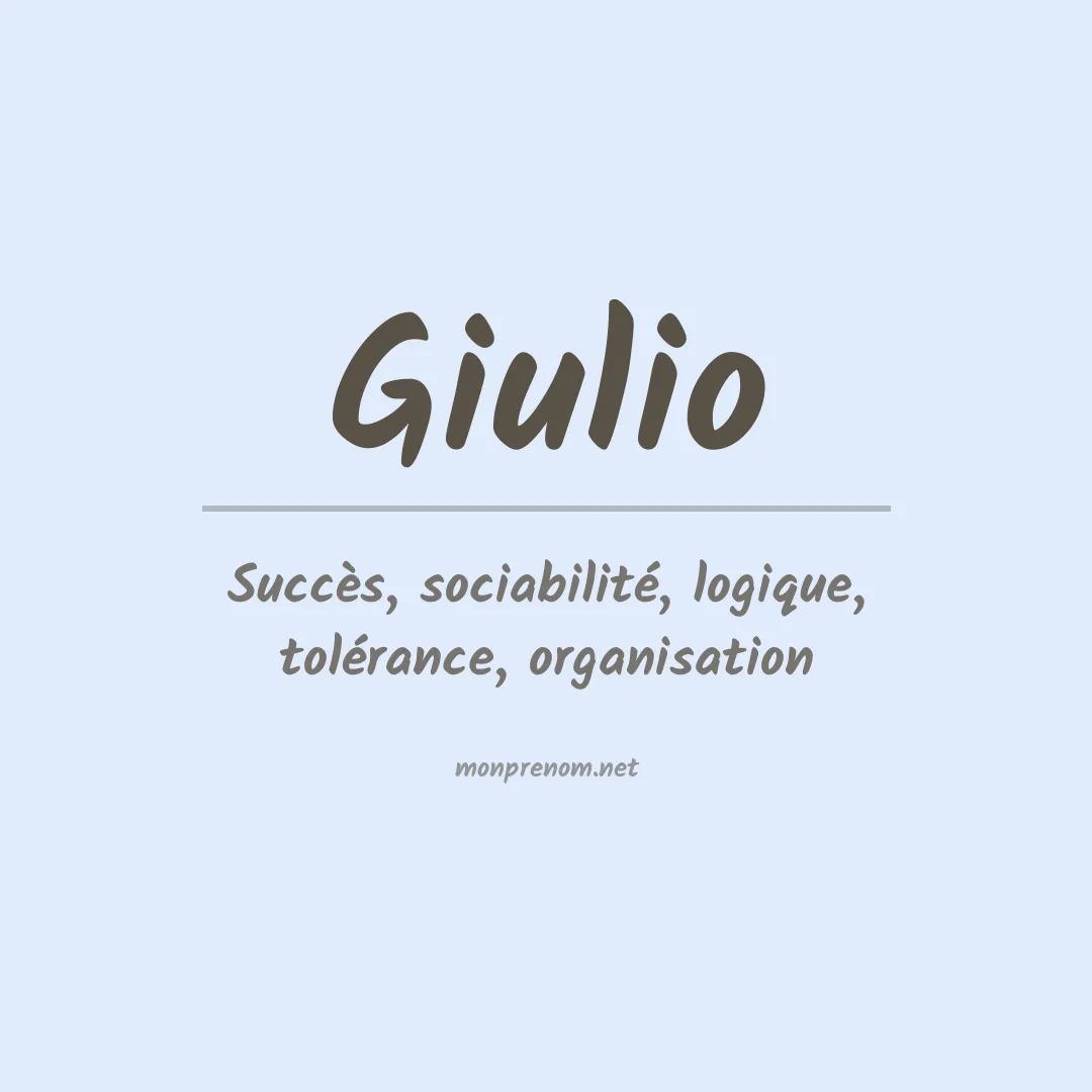 Signification du Prénom Giulio