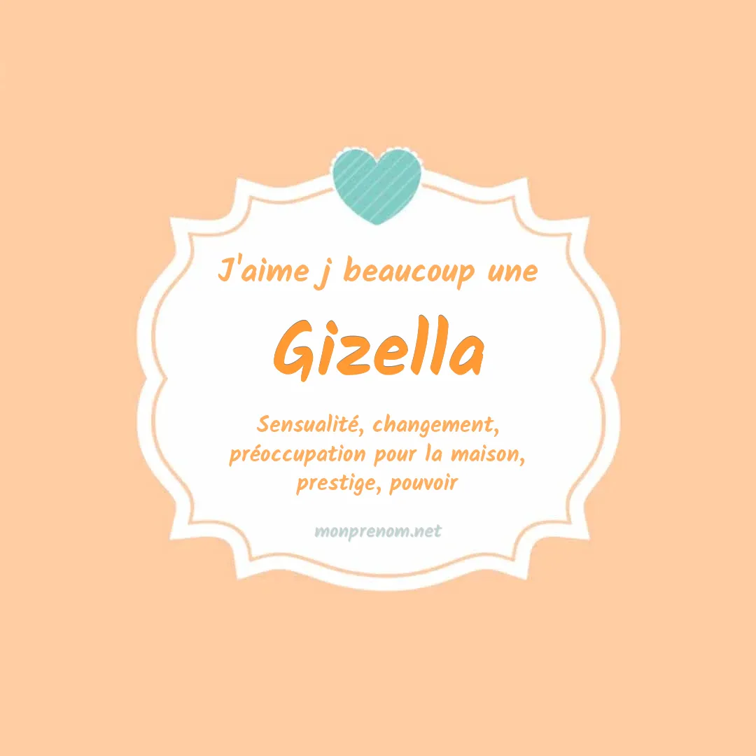 j'aime beaucoup Gizella