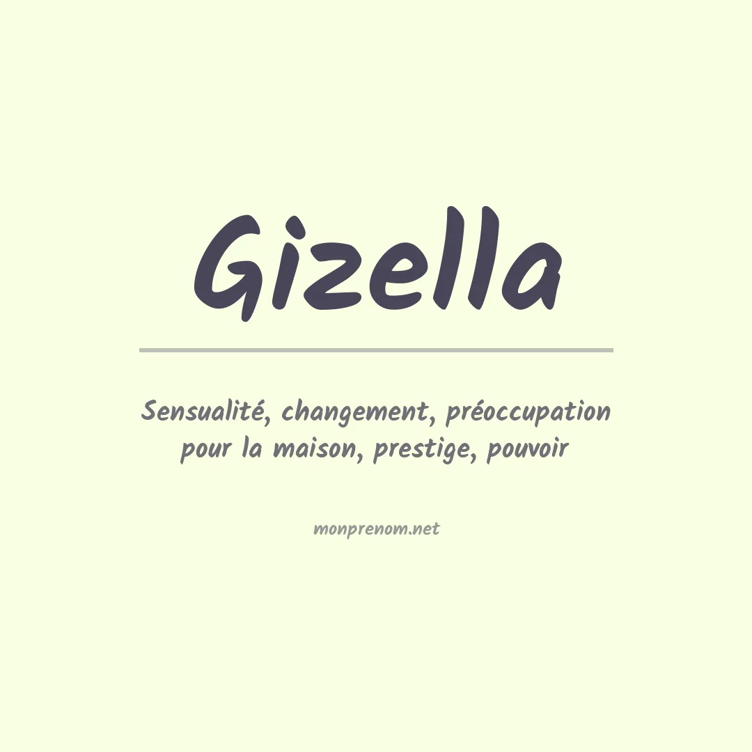 Signification du Prénom Gizella Signification du Prénom Gizella