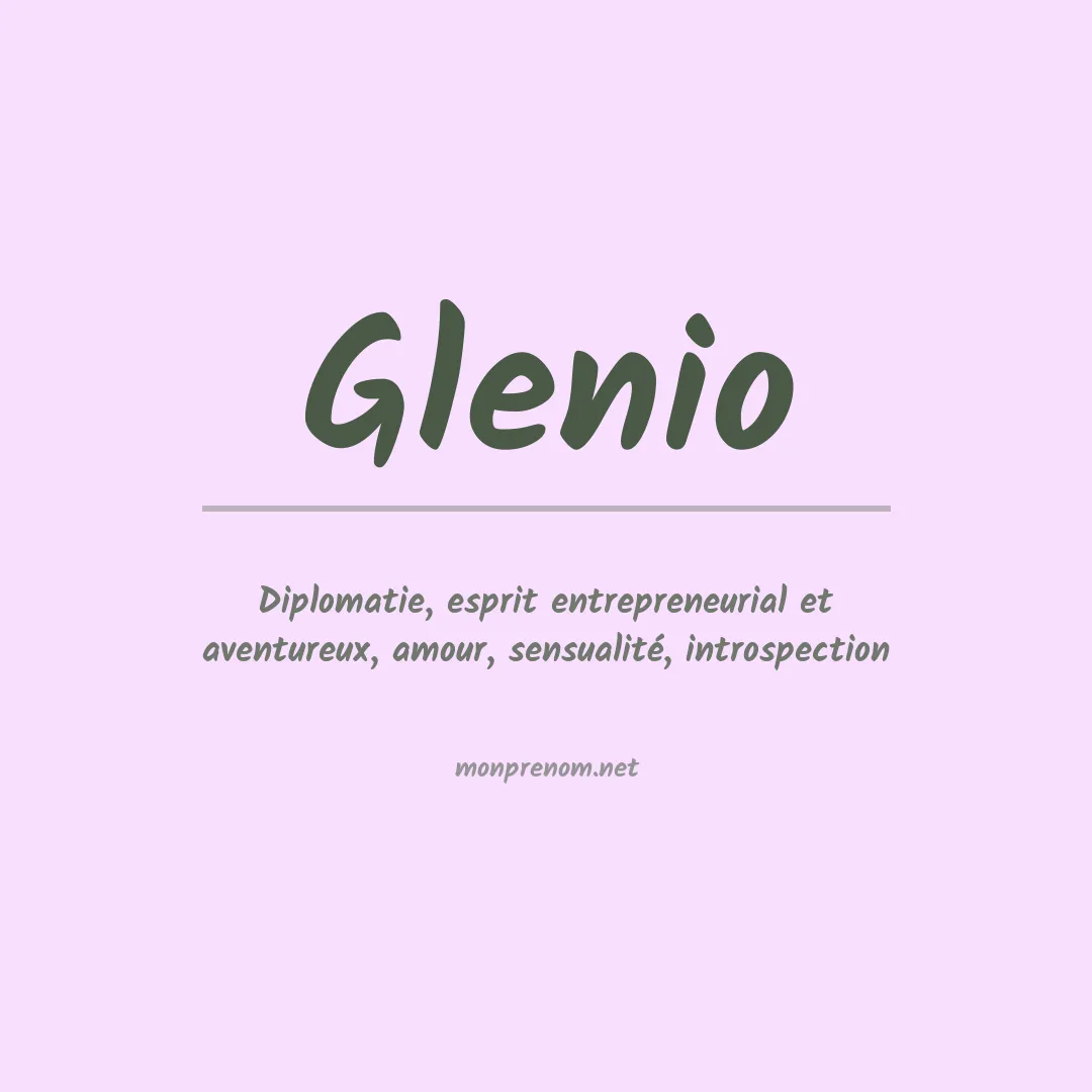 Signification du Prénom Glenio