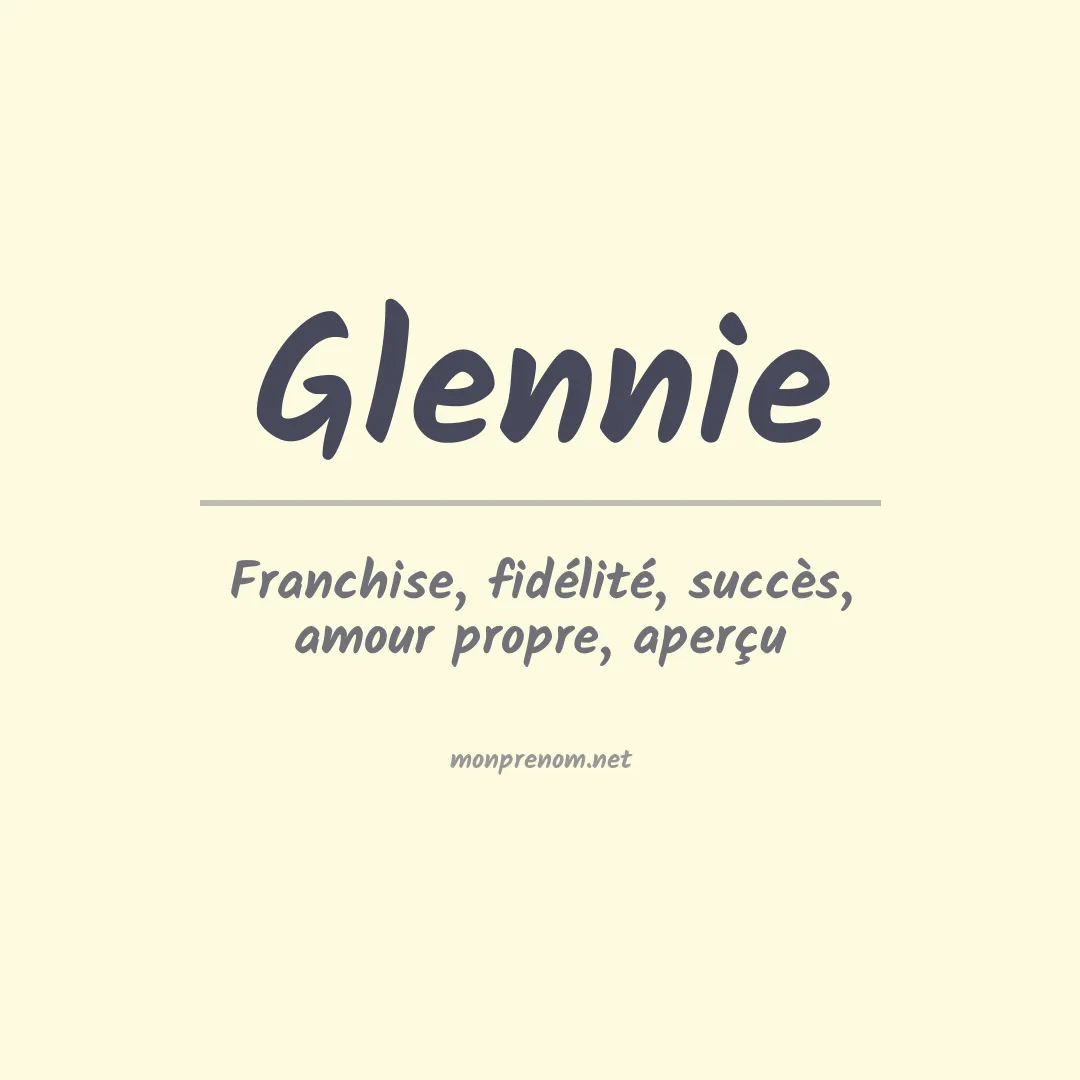 Signification du Prénom Glennie