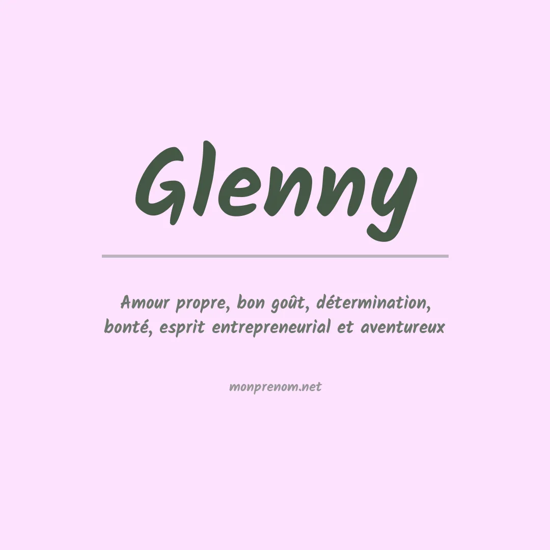 Signification du Prénom Glenny