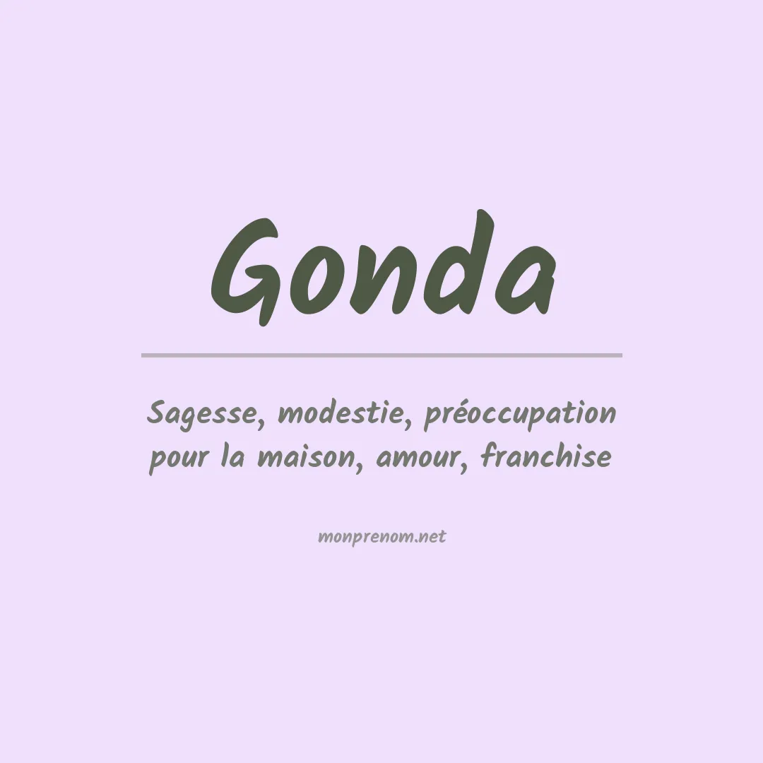 Signification du Prénom Gonda