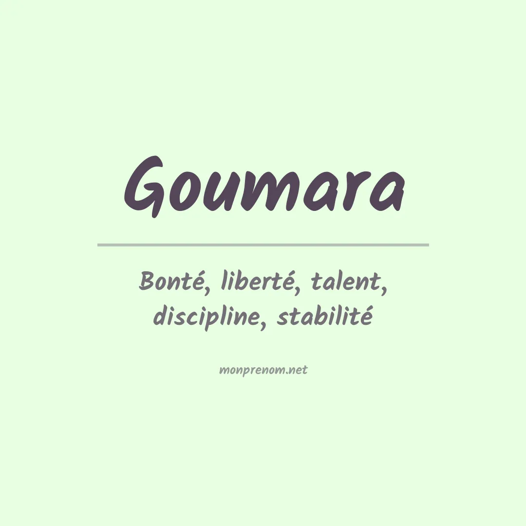 Signification du Prénom Goumara Signification du Prénom Goumara