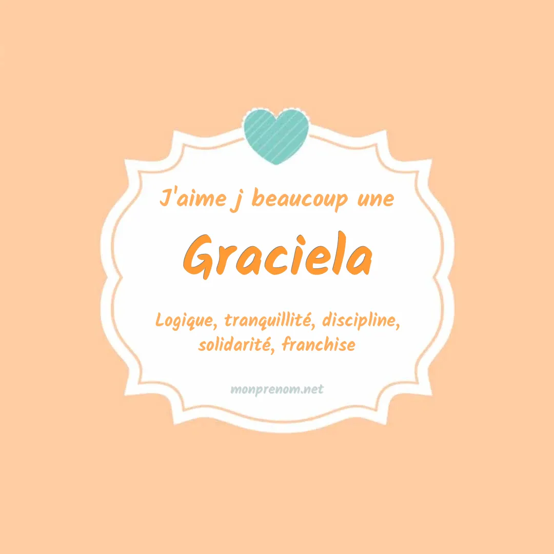 j'aime beaucoup Graciela