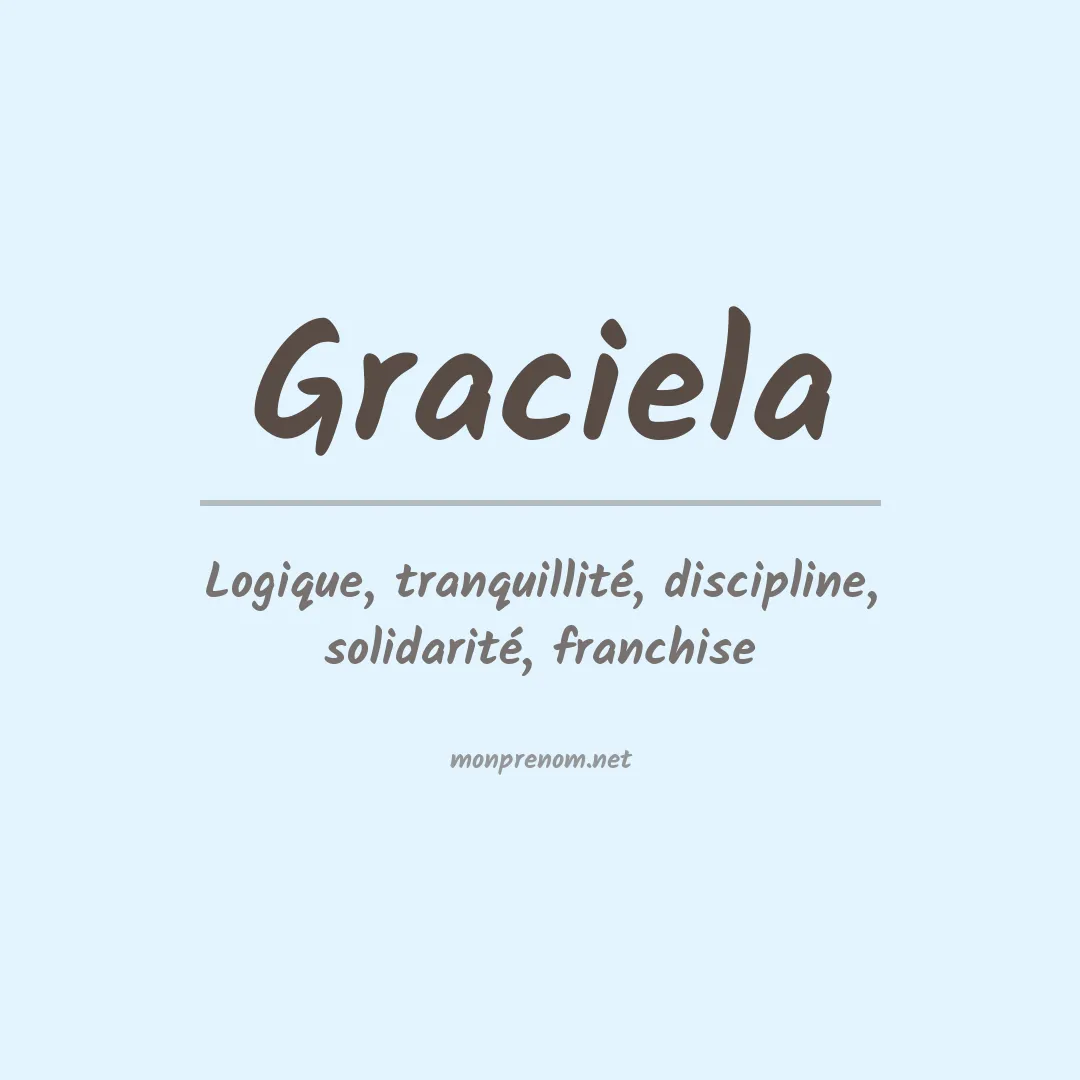 Signification du Prénom Graciela
