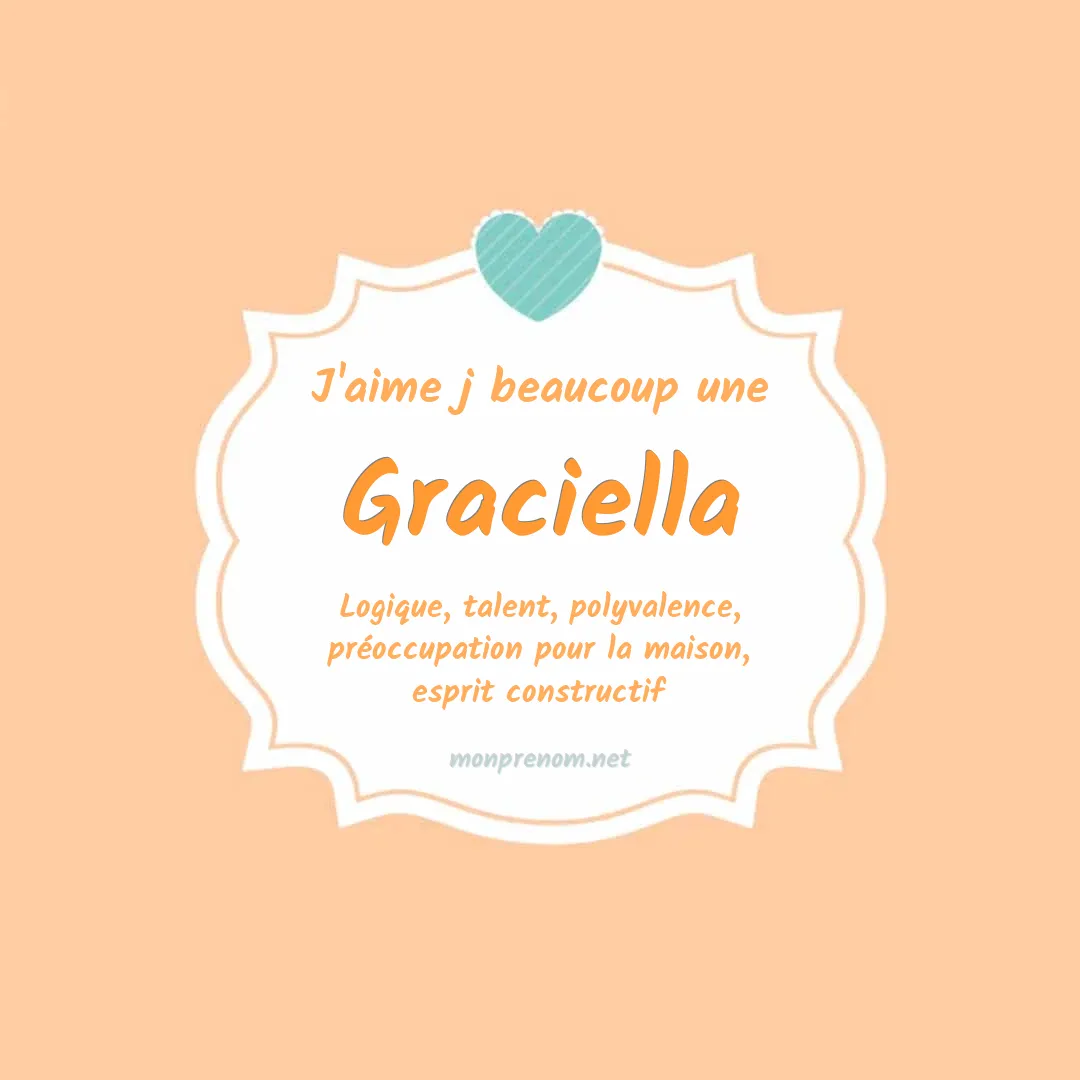 j'aime beaucoup Graciella