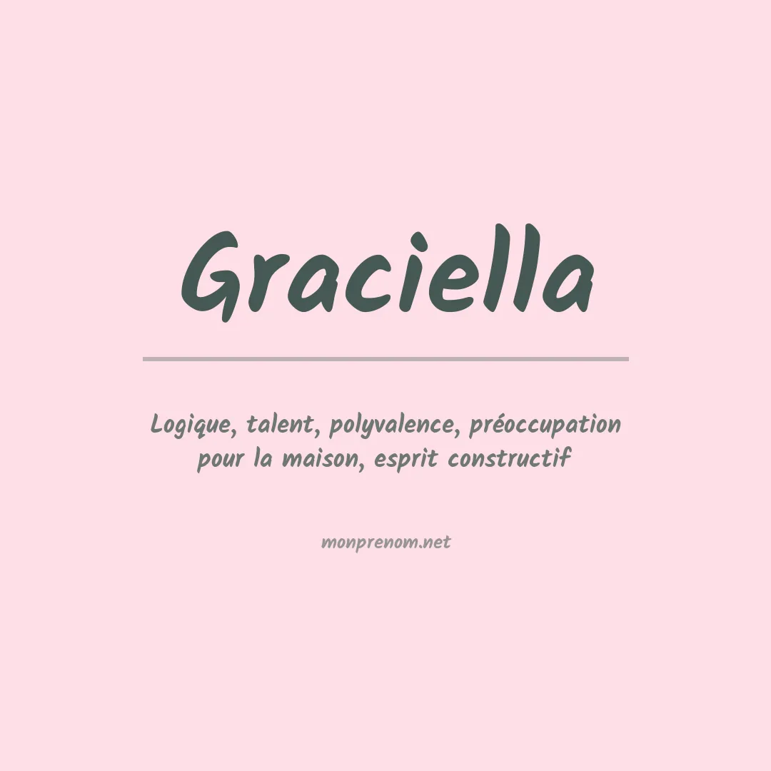 Signification du Prénom Graciella Signification du Prénom Graciella