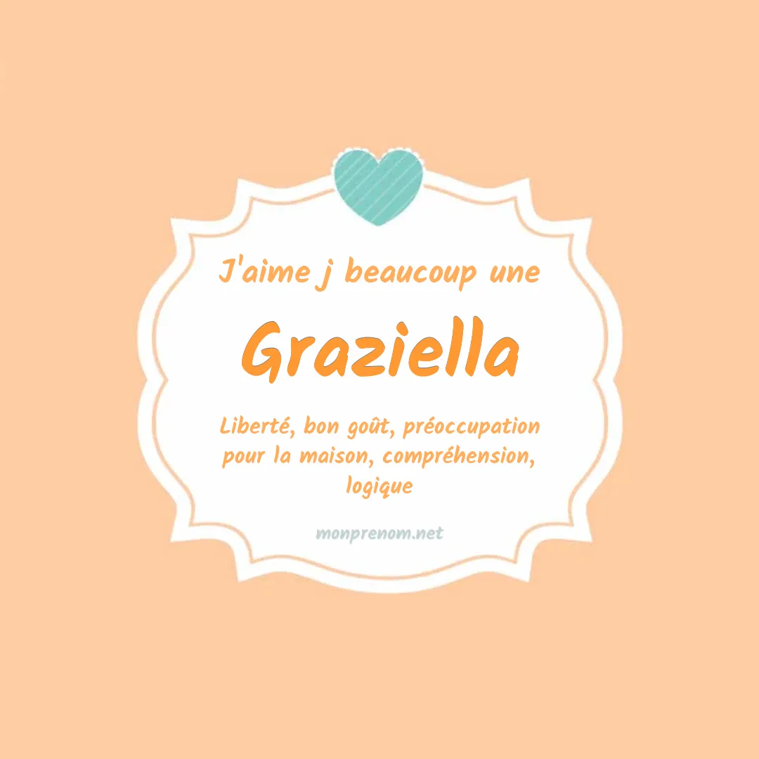 j'aime beaucoup Graziella