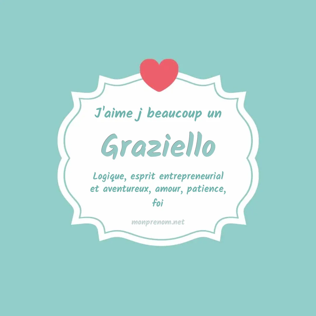 j'aime beaucoup Graziello