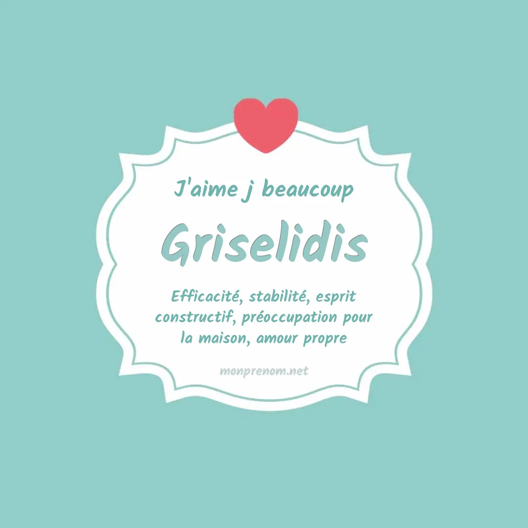 j'aime beaucoup Griselidis