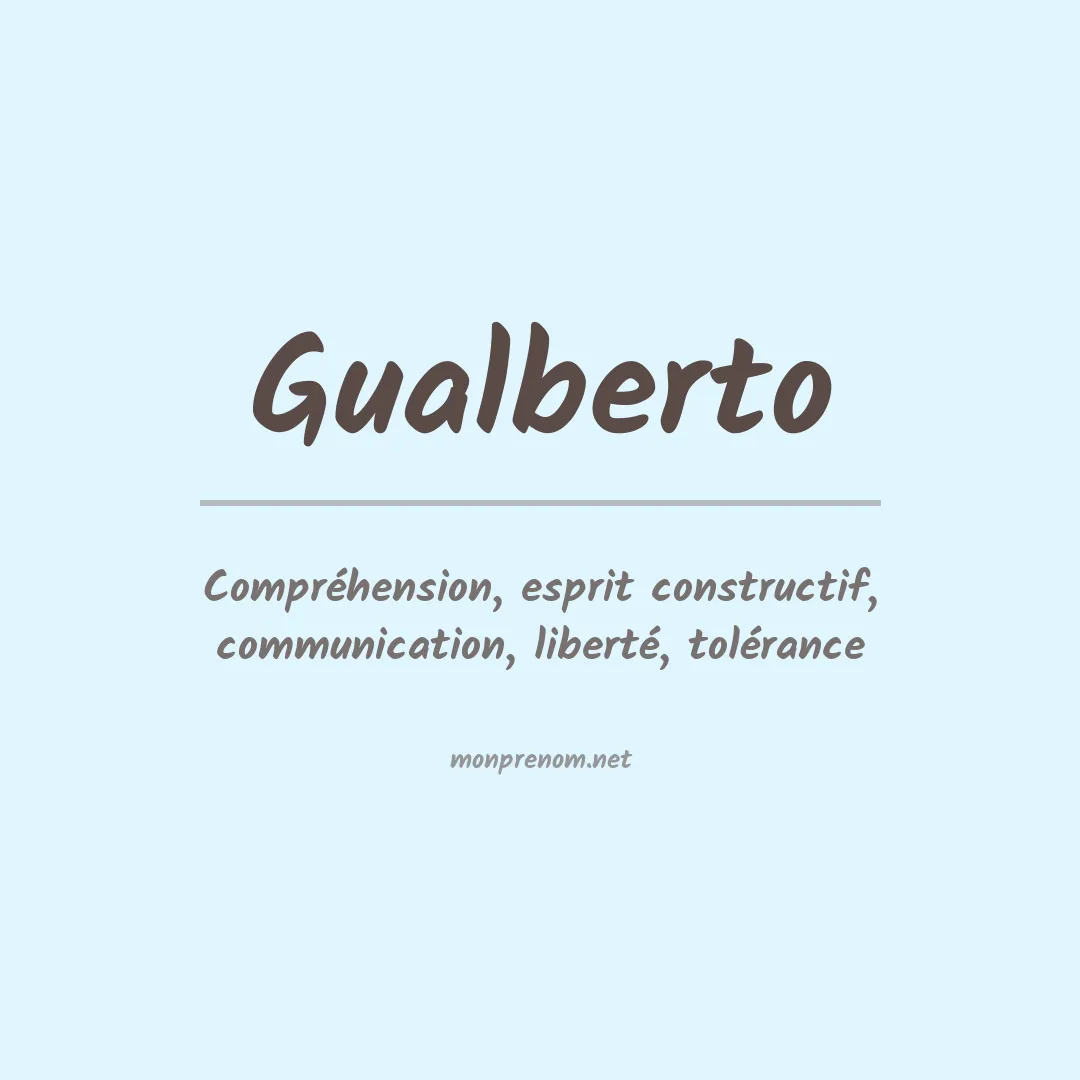 Signification du Prénom Gualberto