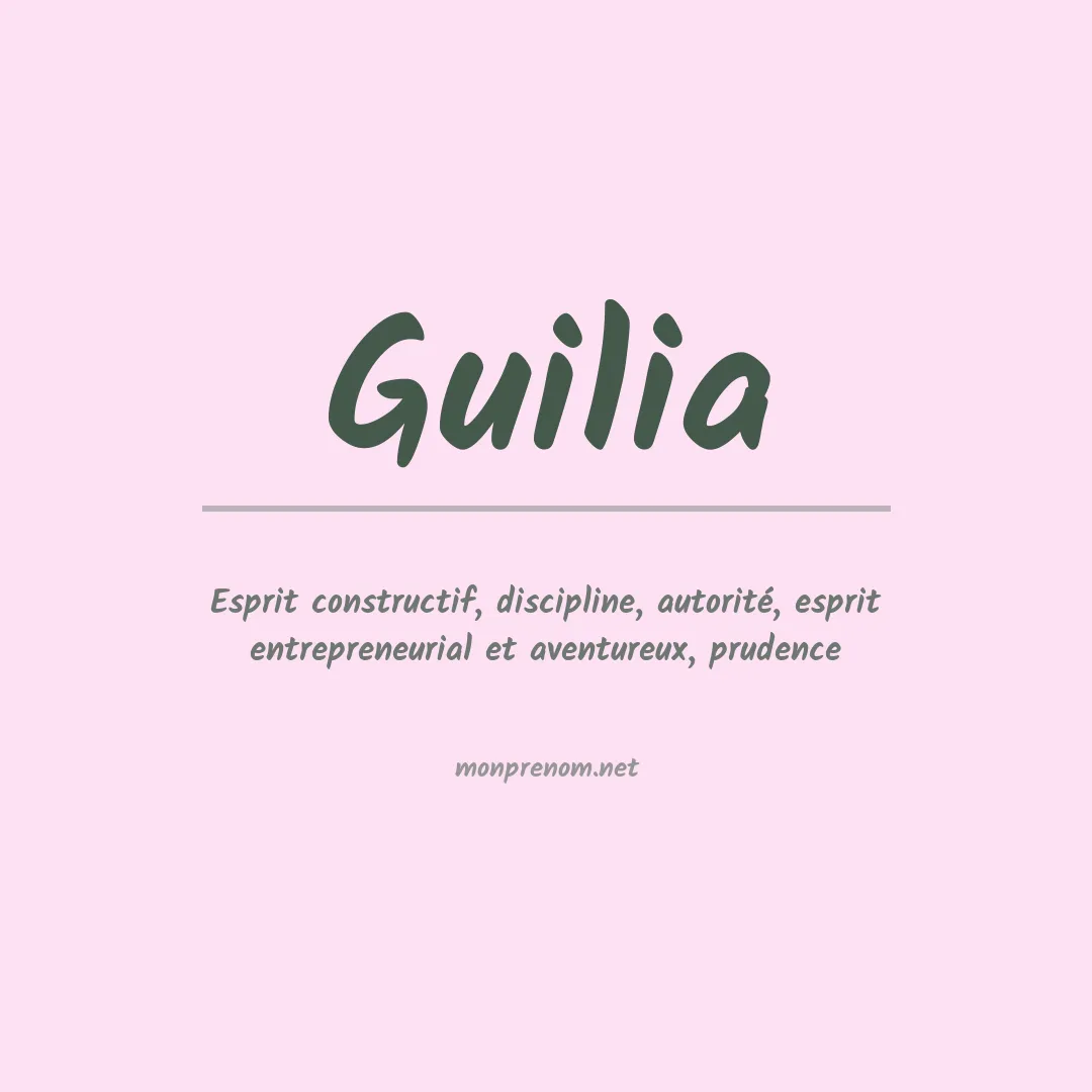 Signification du Prénom Guilia