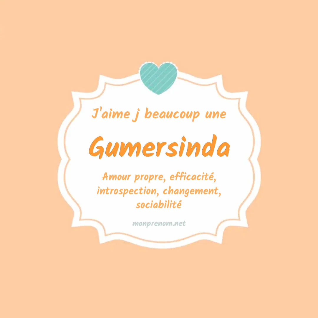 j'aime beaucoup Gumersinda