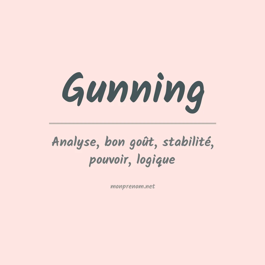 Signification du Prénom Gunning