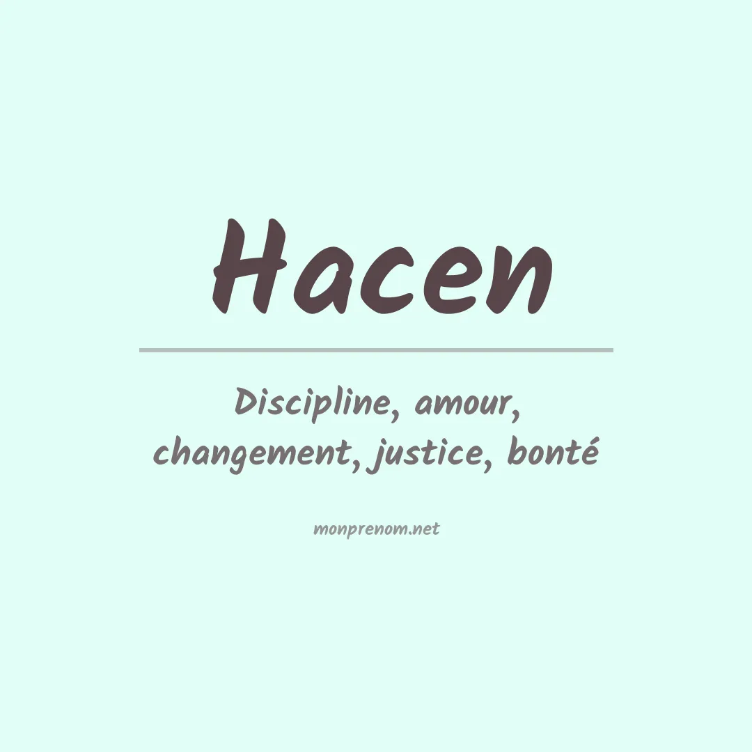 Signification du Prénom Hacen Signification du Prénom Hacen