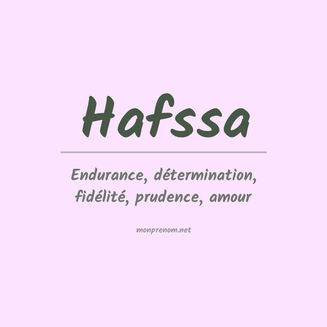 Signification du Prénom Hafssa Signification du Prénom Hafssa