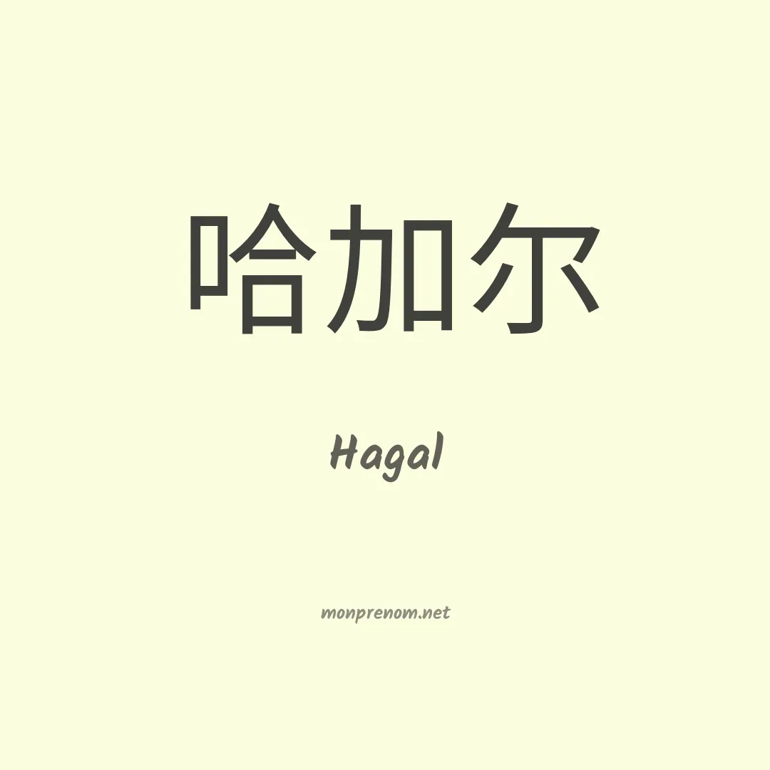 Hagal en chino