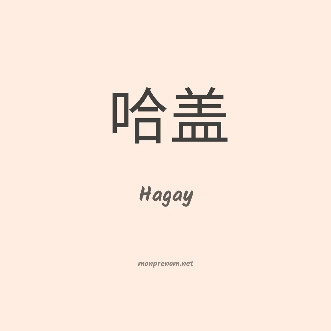 Hagay en chino