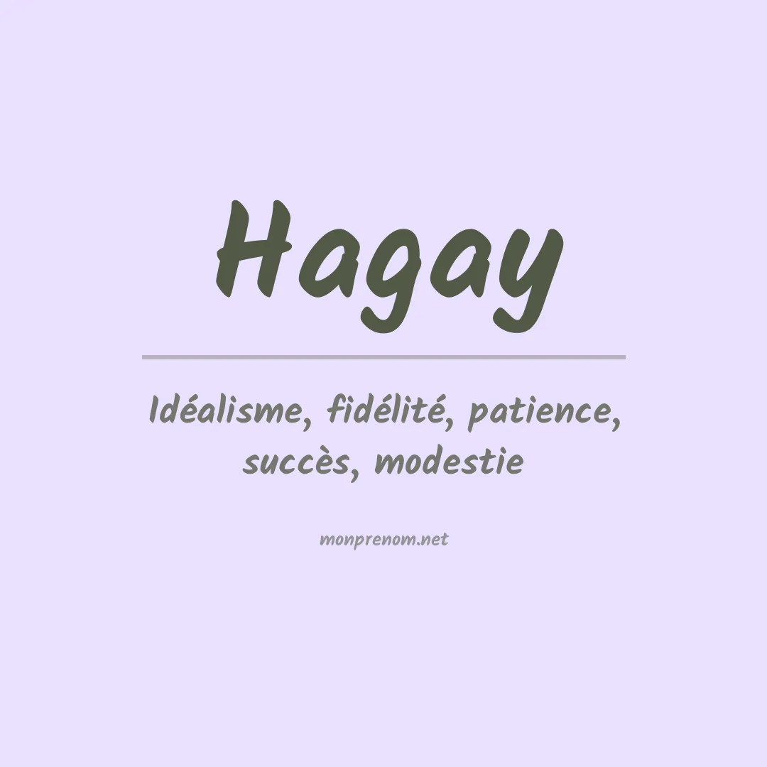 Signification du Prénom Hagay Signification du Prénom Hagay