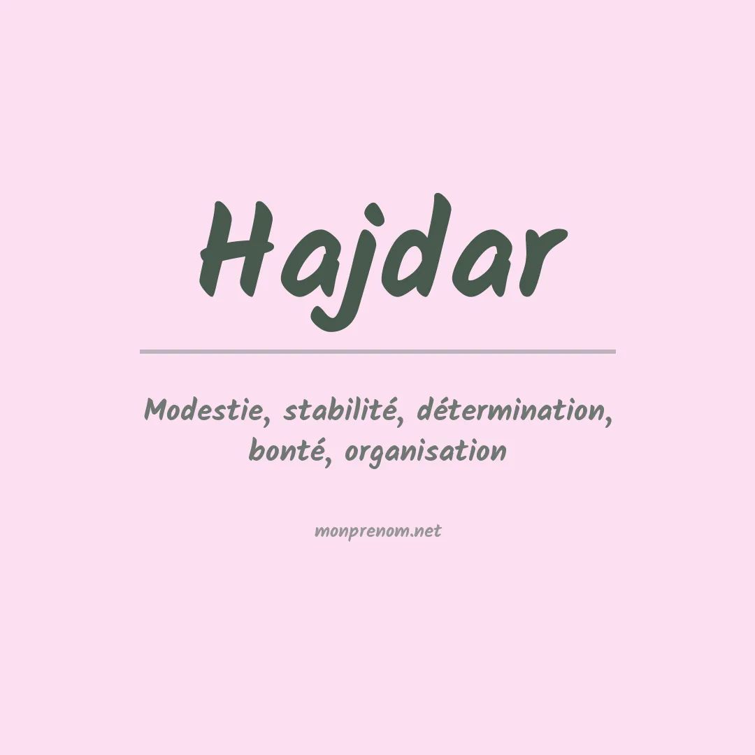 Signification du Prénom Hajdar Signification du Prénom Hajdar