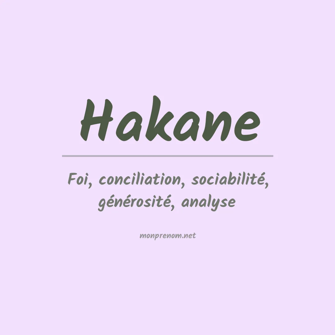 Signification du Prénom Hakane Signification du Prénom Hakane