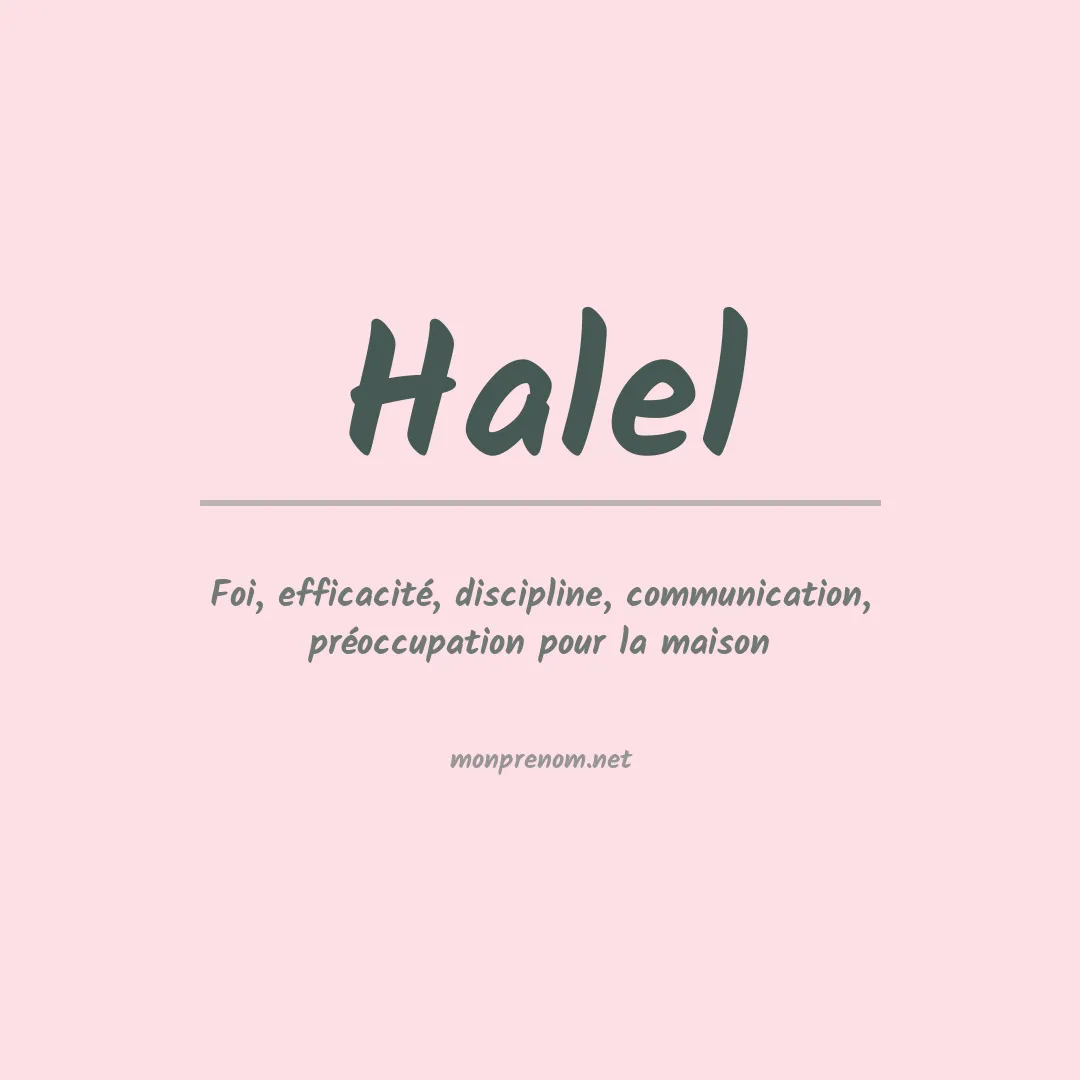 Signification du Prénom Halel Signification du Prénom Halel