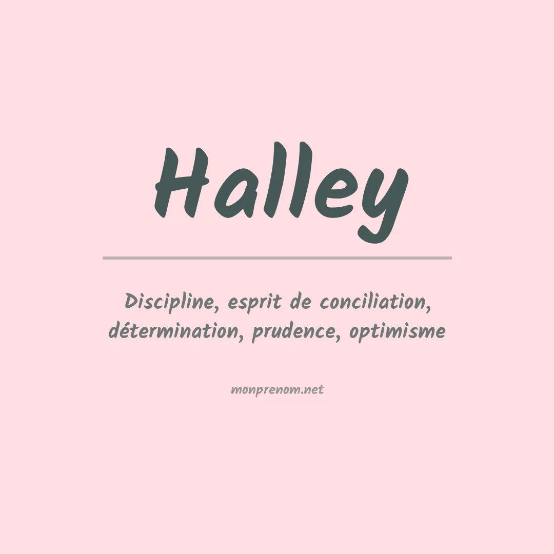 Signification du Prénom Halley