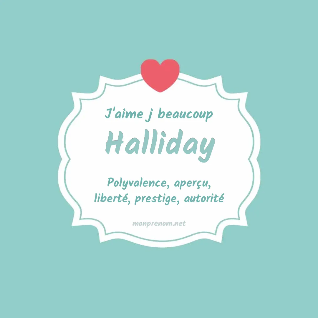 j'aime beaucoup Halliday
