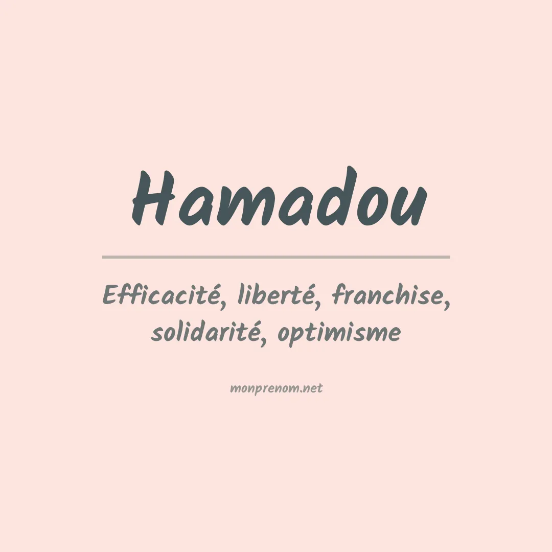 Signification du Prénom Hamadou