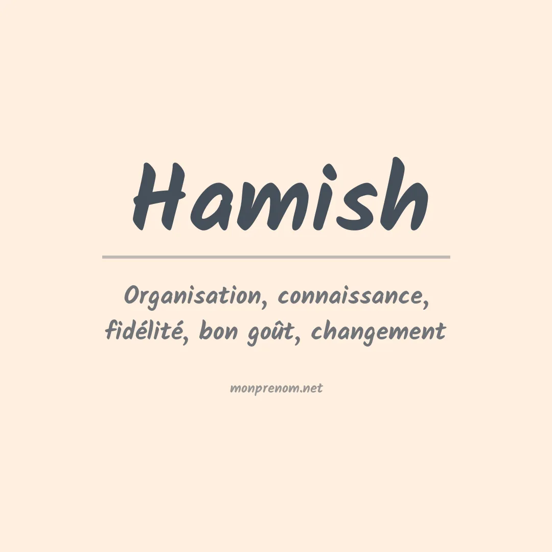 Signification du Prénom Hamish