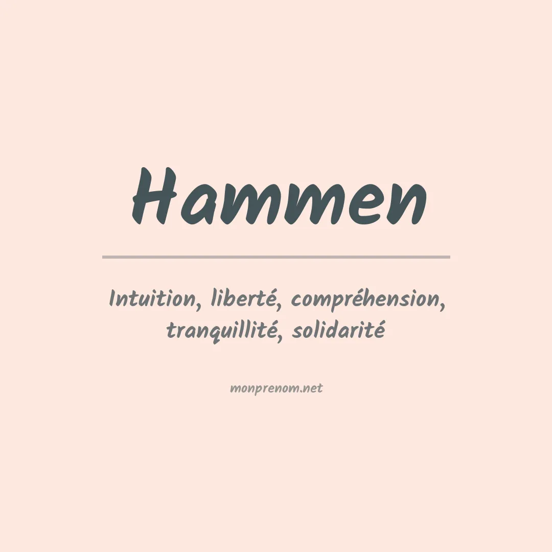 Signification du Prénom Hammen