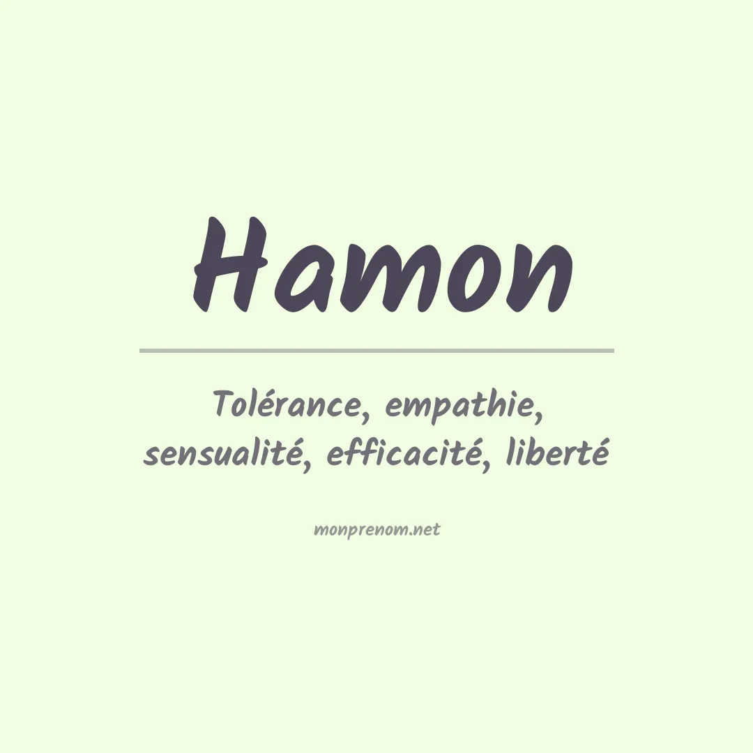 Signification du Prénom Hamon