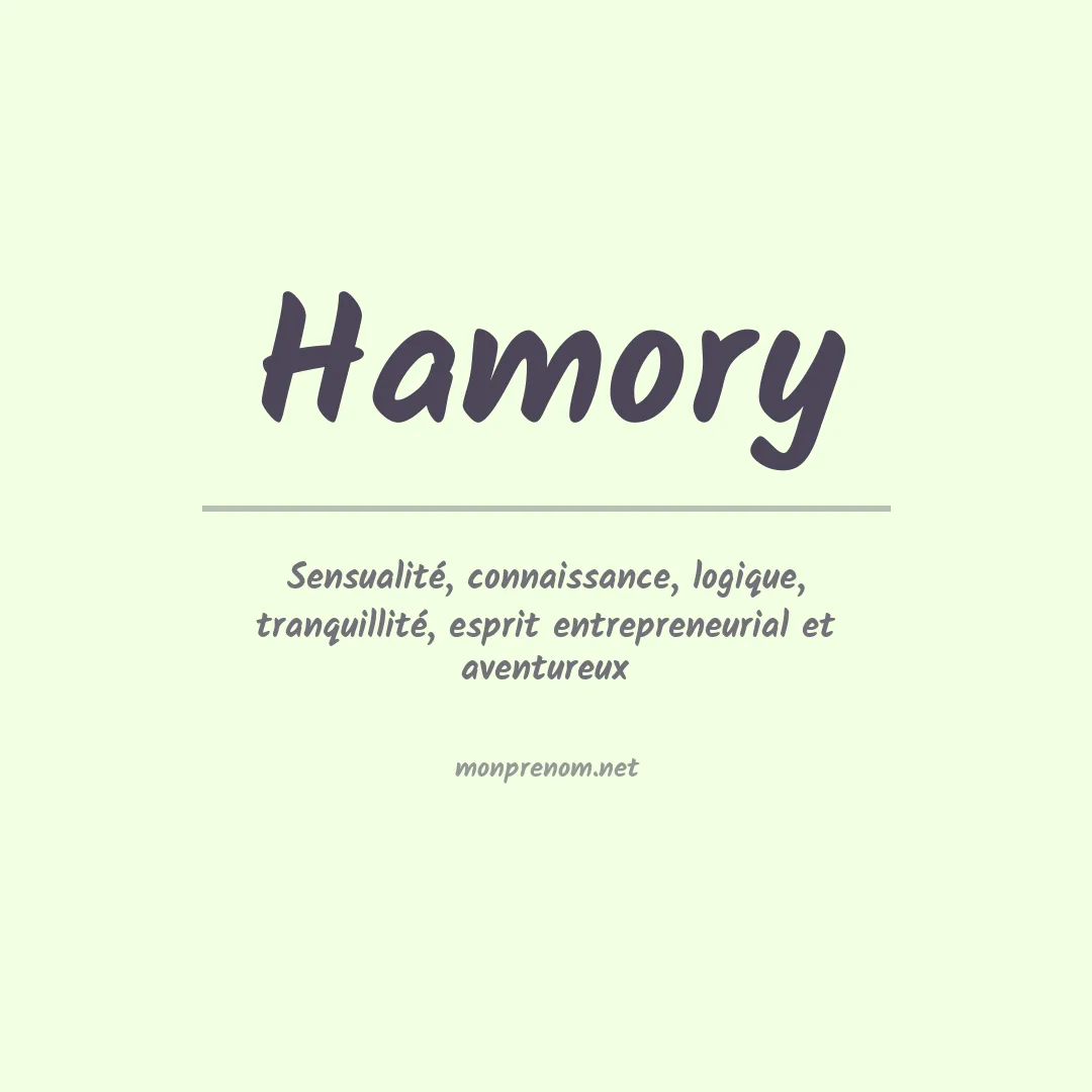 Signification du Prénom Hamory Signification du Prénom Hamory