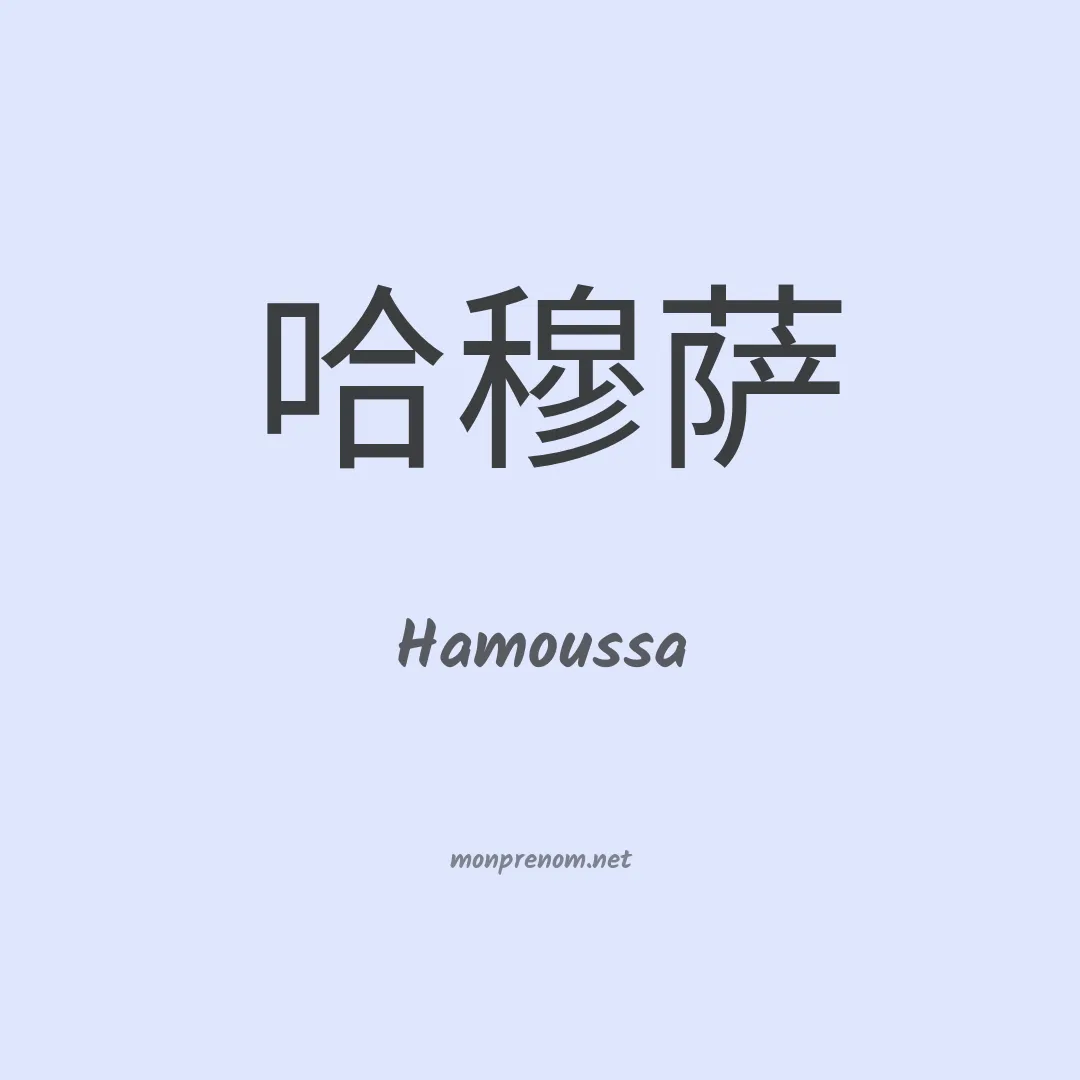 Hamoussa en chino