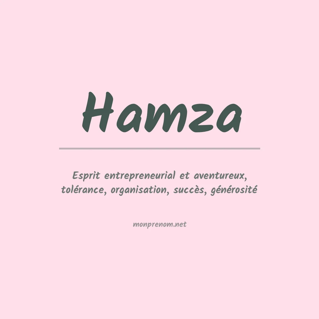 Signification du Prénom Hamza