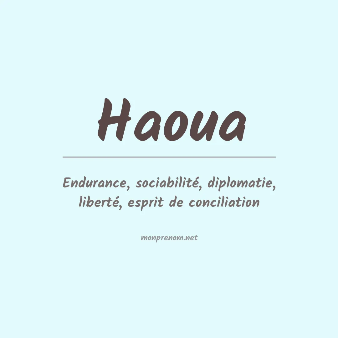 Signification du Prénom Haoua Signification du Prénom Haoua