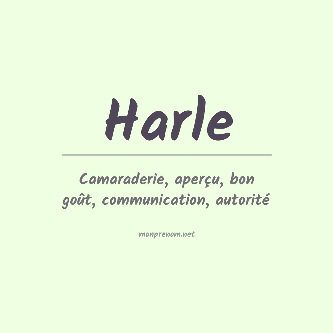 Signification du Prénom Harle