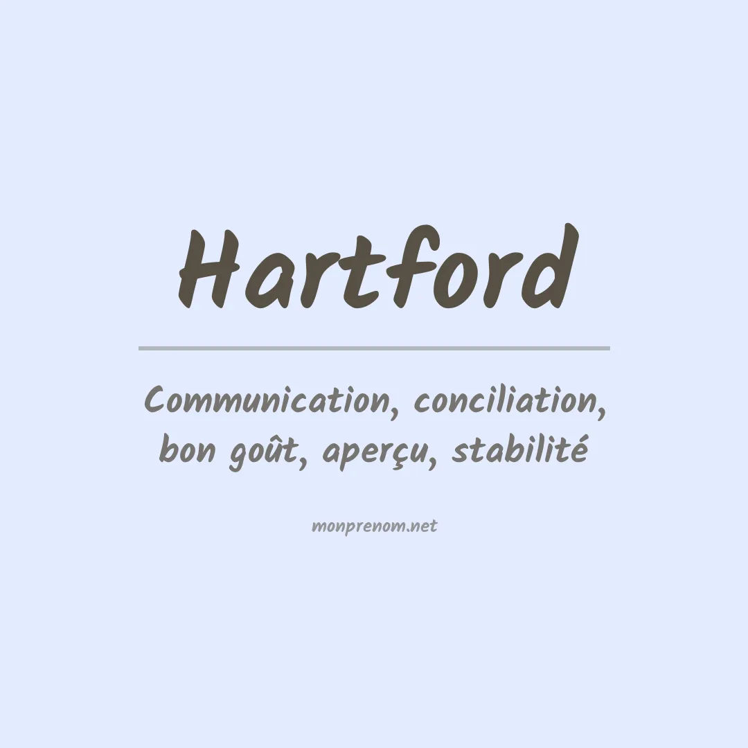 Signification du Prénom Hartford