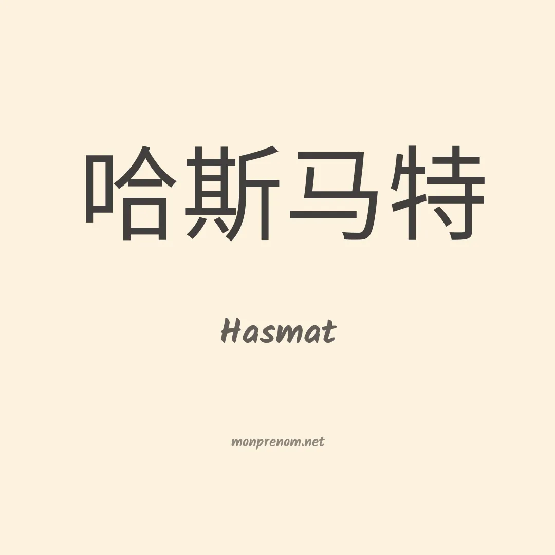 Hasmat en chino