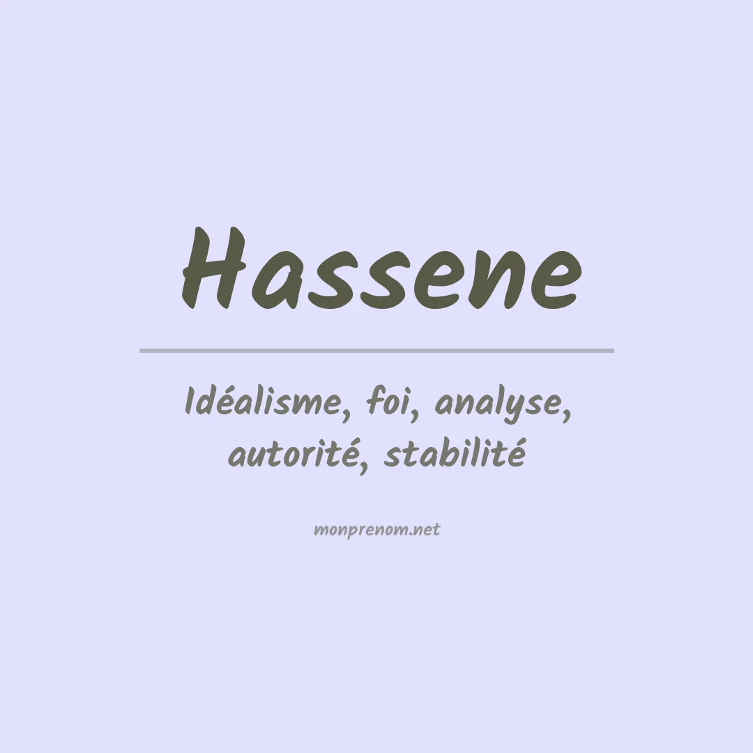 Signification du Prénom Hassene Signification du Prénom Hassene